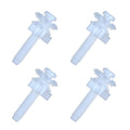 Toilet Seat Hinge Bolt Screw, 4 Piece Universal Plastic Downlock Nuts Toilet Seat Hinge Bolts Replacement Parts for