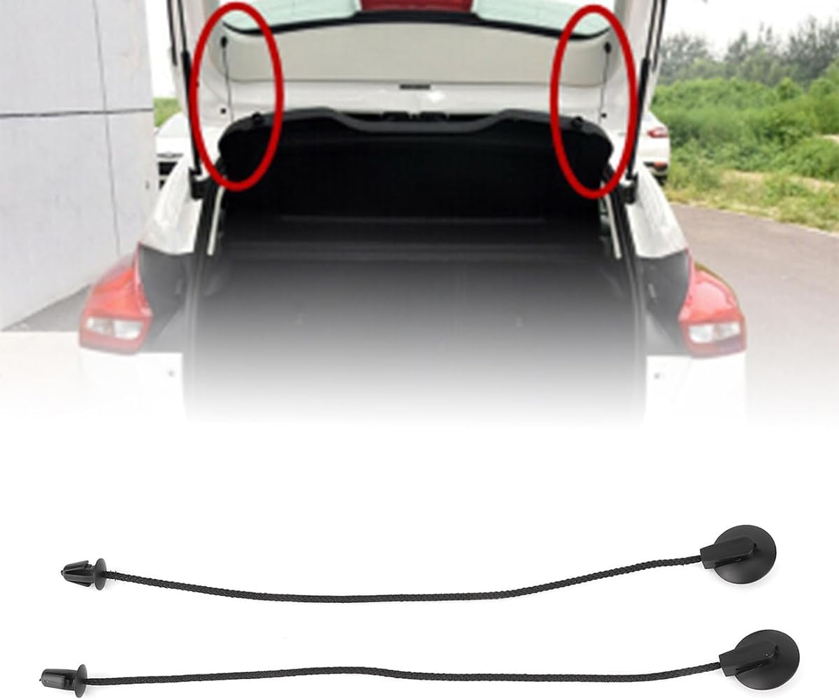 2 Piece Parcel Shelf Fixing Cord, Parcel Shelf Fixing Strap, Car Parcel Shelf Cords Rear Parcel Shelf Strings for