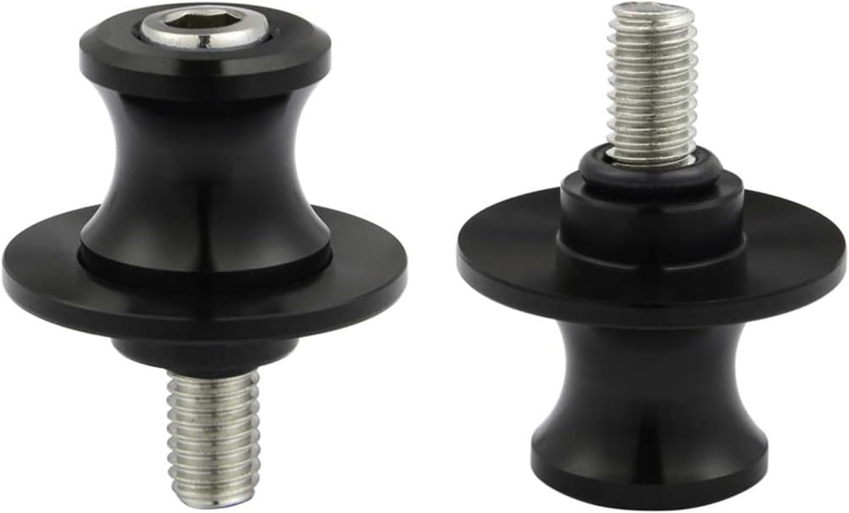 2 Piece Swing Arm Spool, 8/10mm Motorcycle CNC Rear Stand, Swing Arm Spool Sliders Stand Swing arm Bobbins Compatible