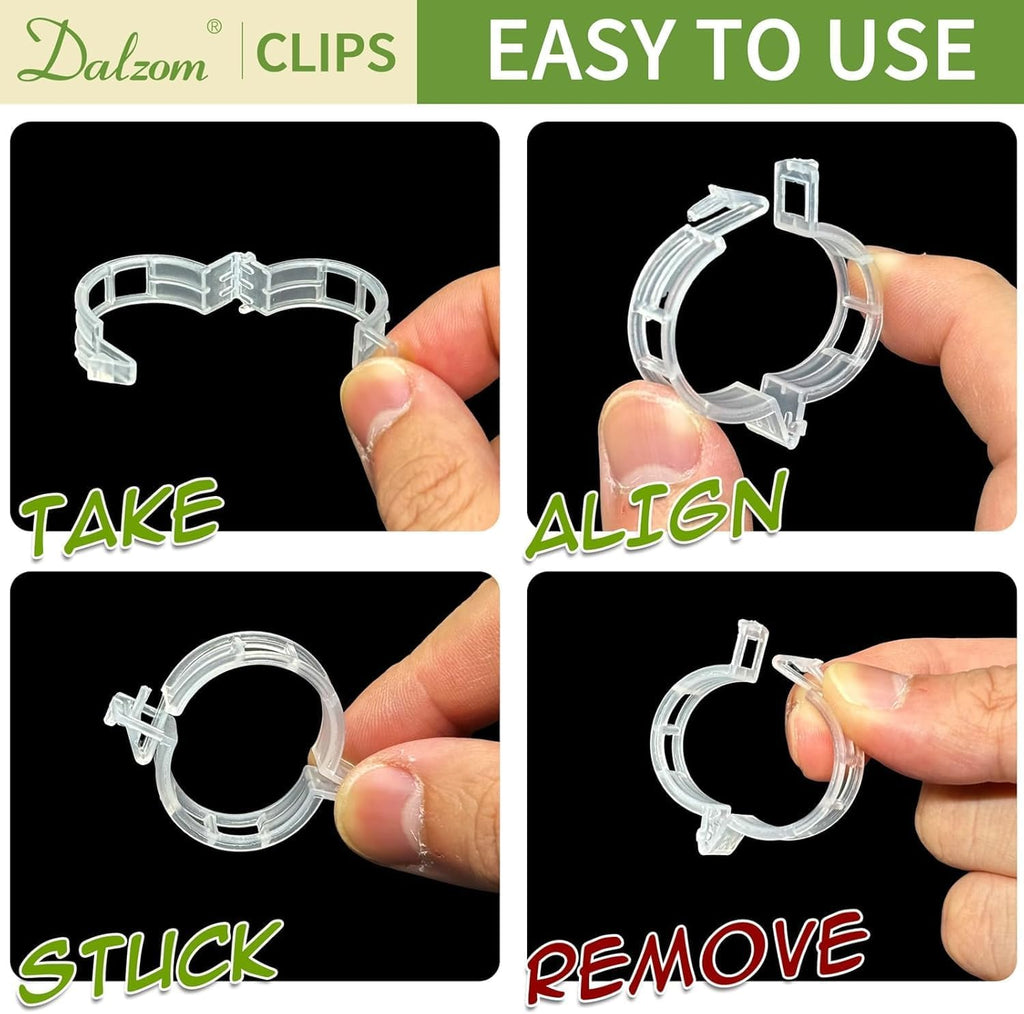 Plastic Plant Clips Essential Garden Tools, Plant Support Clips Tomato Grape Vine Vegetables Plant Fixing Clips