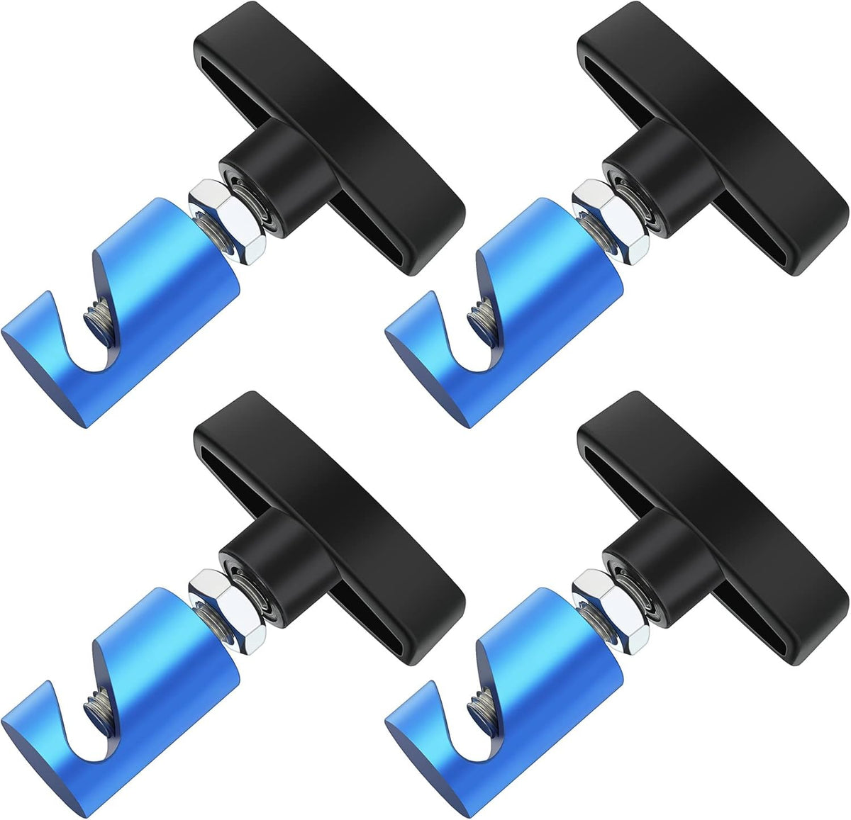 4 Piece Car Hood Prop Struts Clamp, 0.55 Inch Tool, Adjustable Lifting Clip