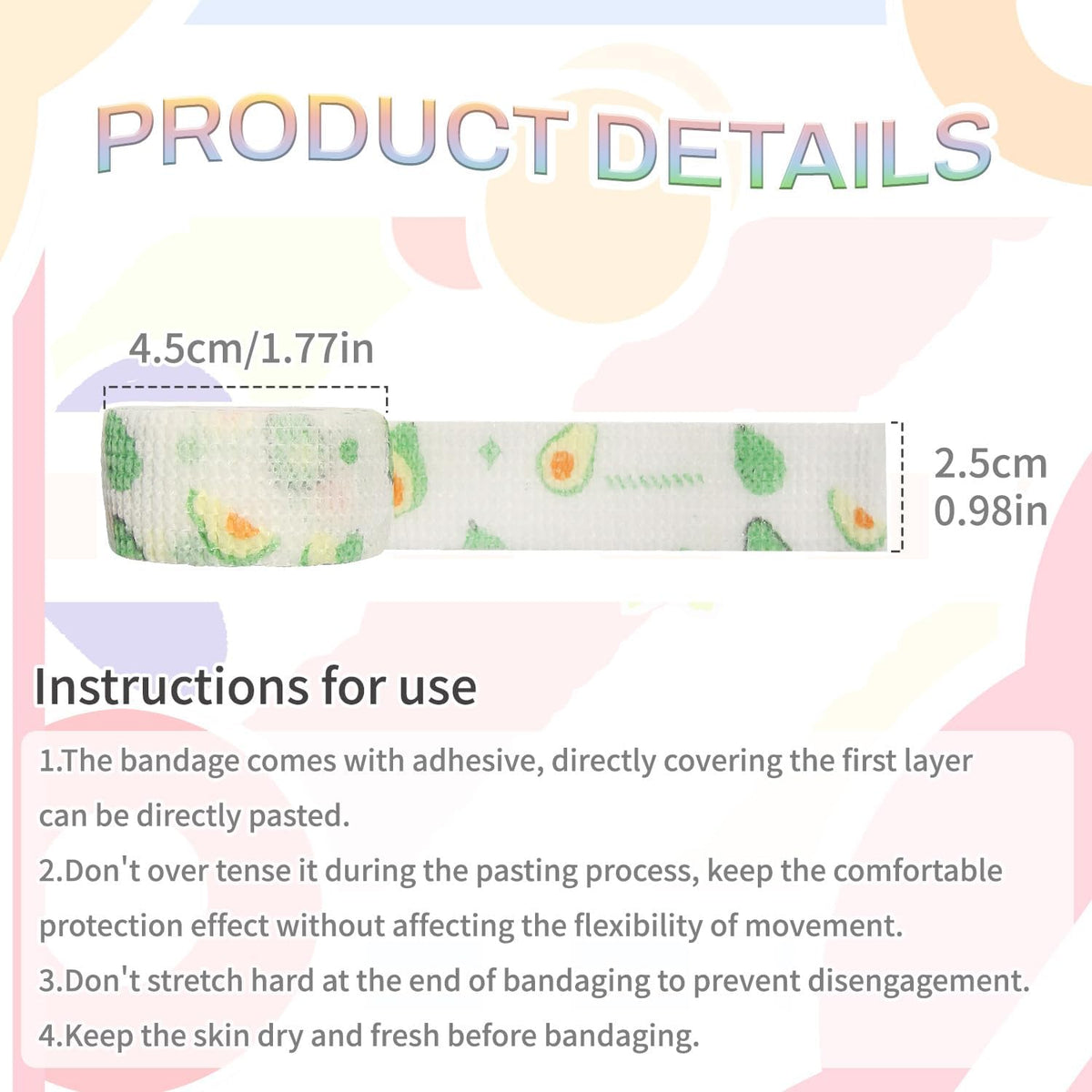 Self-Adhesive Finger Bandage – 8 Rolls of Elastic & Breathable Protector