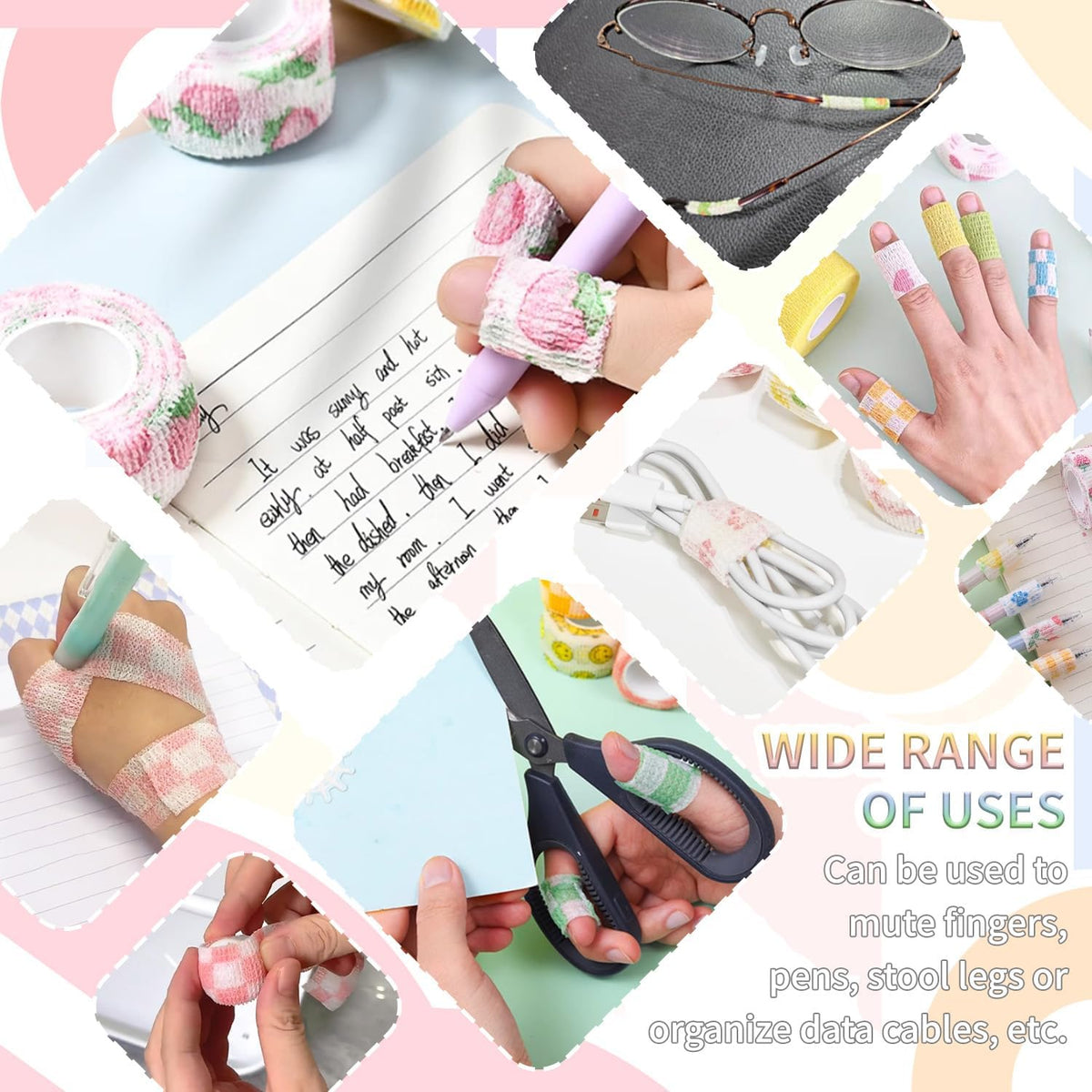 Self-Adhesive Finger Bandage – 8 Rolls of Elastic & Breathable Protector