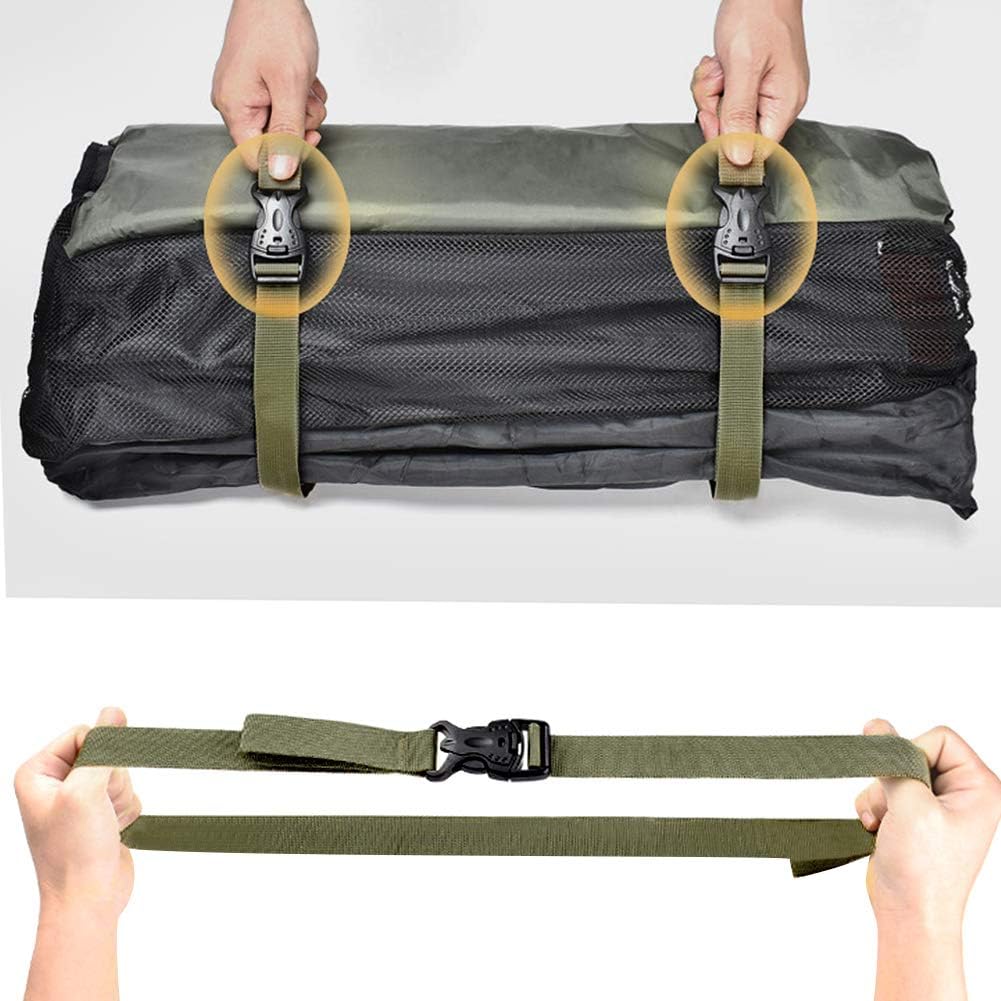 4 Piece Backpack Straps, Straps with Buckles Hip Belt Replacement Double Safety Buckle Baggage Packing Suitcase Fixed