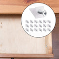 30-piece drawer repair kit – drawer repair set with screws – drawer support – drawer base repair brackets – plastic