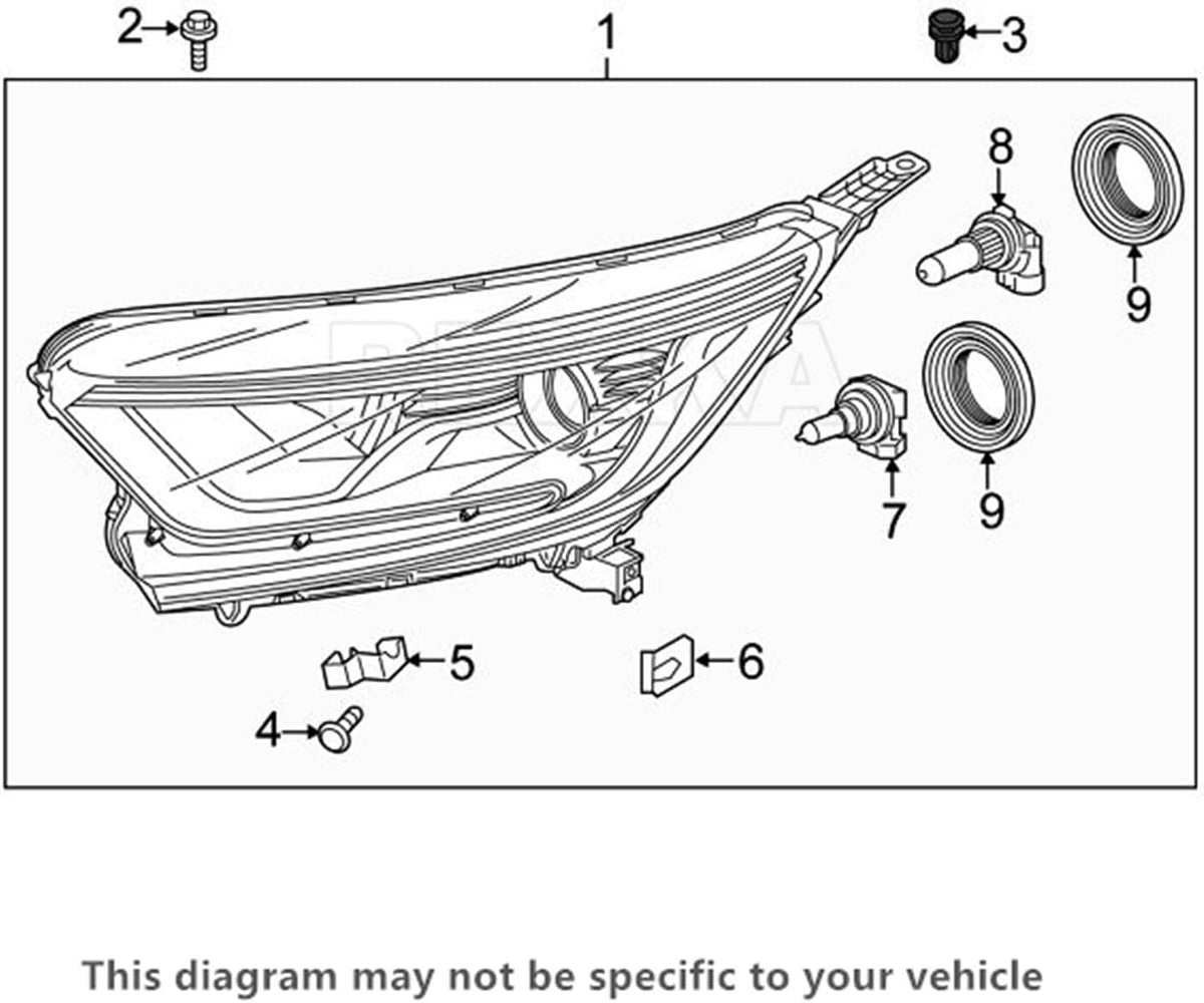 Rexka 20 Piece Front Fender Liner Retainer Clip 91501-TR0-003 for Honda Acura Accord Civic Clarity Crosstour CR-V Fit