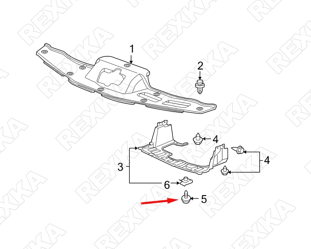 Honda / Acura Fender Liner & Splash Shield Screws – 50 Piece