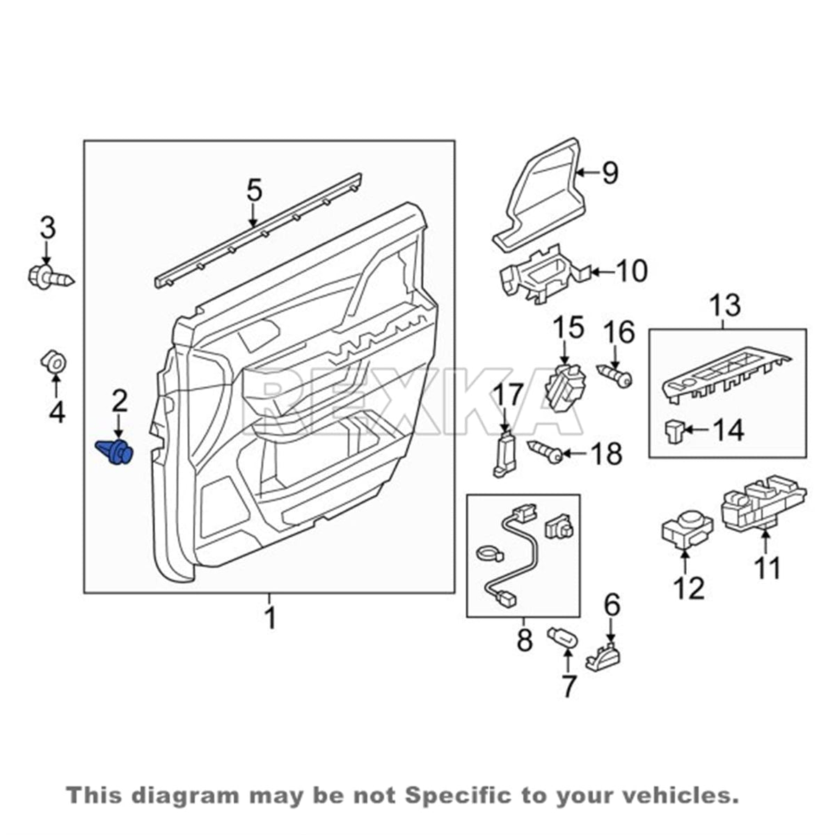 Honda Door & Interior Trim Retainer Clips – 30 Piece – 91560-SZW-003