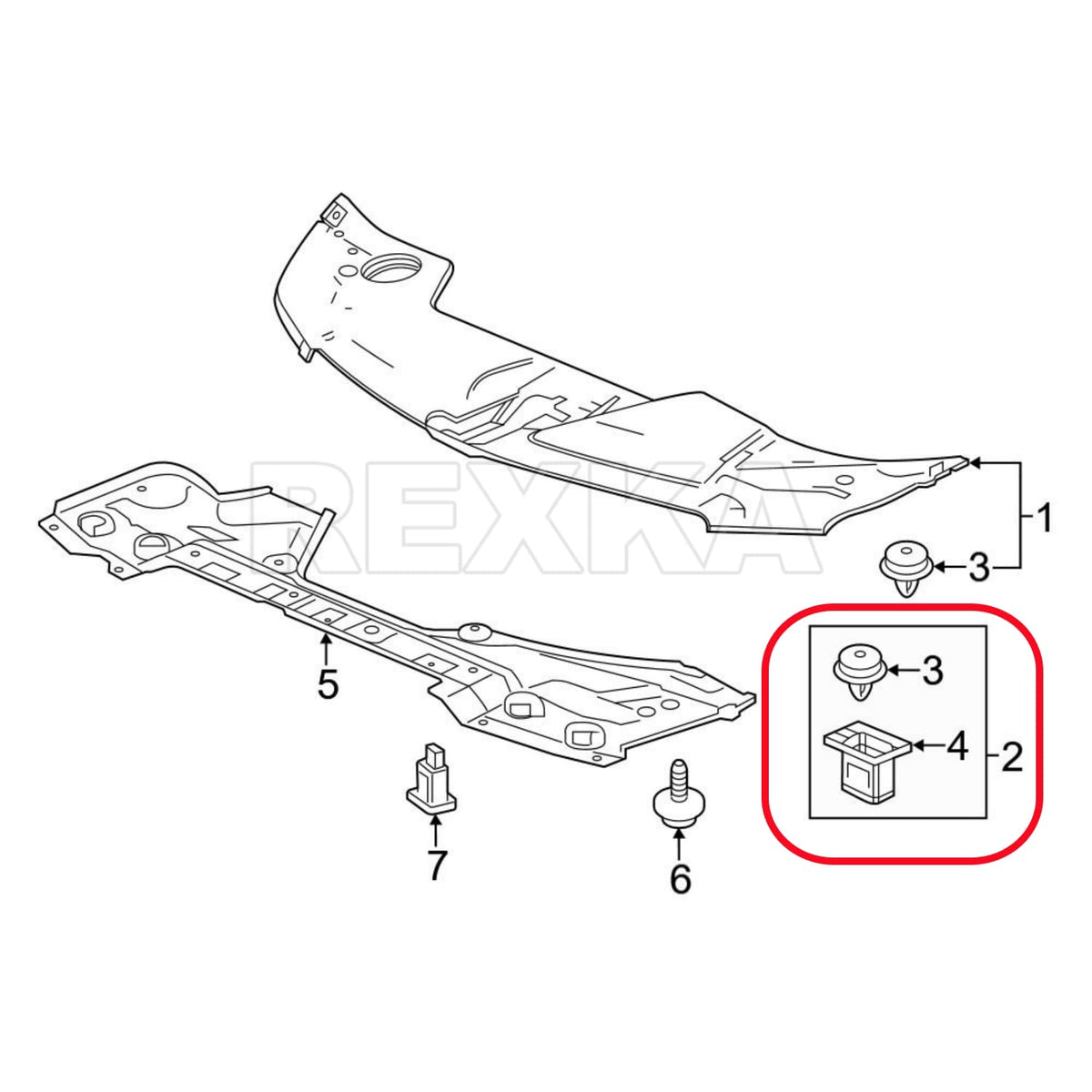 Honda / Acura Engine Cover Retainer Clip & Grommet Kit – 30 Piece