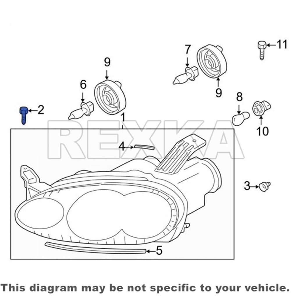 Mazda Fender Liner & Headlamp Screws – M6-1.0 × 15mm – 30 Pack – Replaces 9GG600616T
