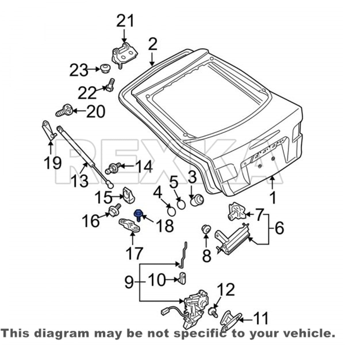 Mazda Fender Liner & Headlamp Screws – M6-1.0 × 15mm – 30 Pack – Replaces 9GG600616T