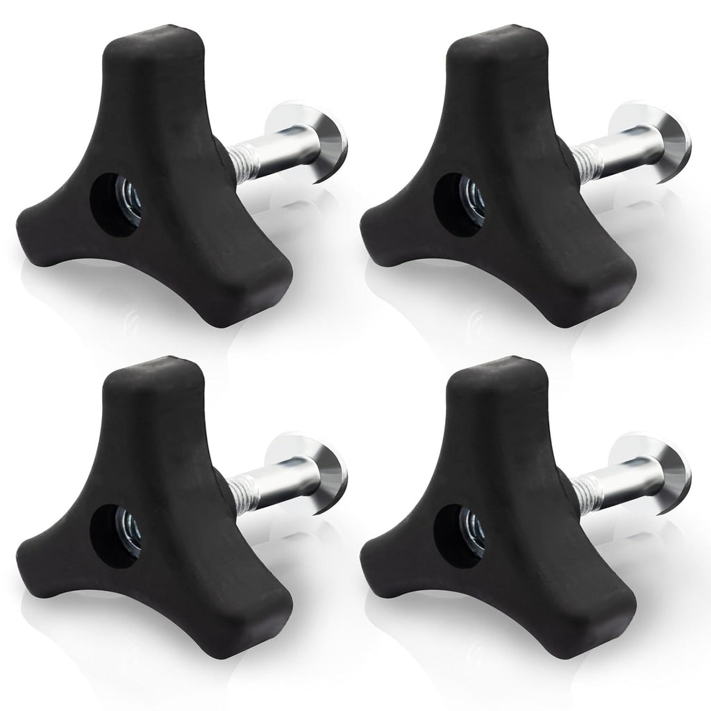 Universal Lawn Mower Handle Bolt & Triangle Knob Set – 4 Sets