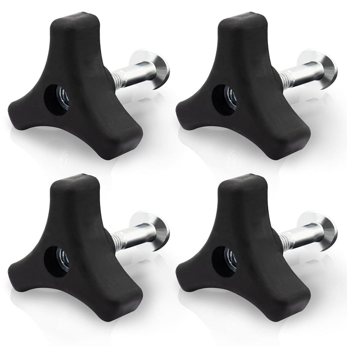 Universal Lawn Mower Handle Bolt & Triangle Knob Set – 4 Sets