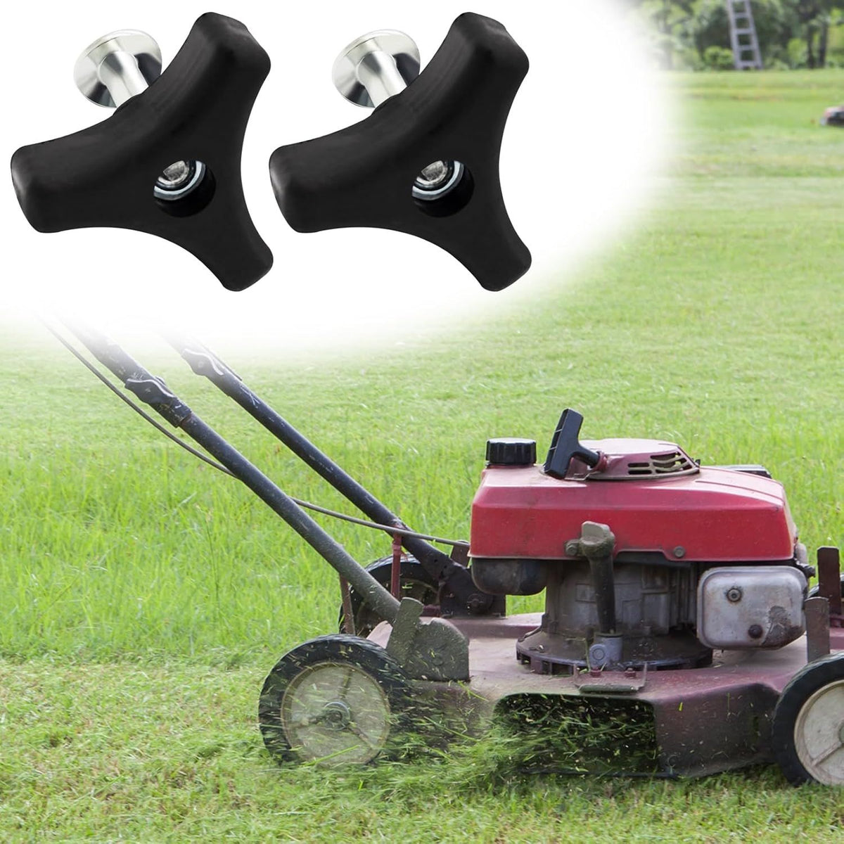 Universal Lawn Mower Handle Bolt & Triangle Knob Set – 4 Sets