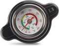 Car Radiator Cover, 1.8 Bar High-pressure Fuel Tank Cap with Thermometer, Waterproof Real-time Temperature Monitoring