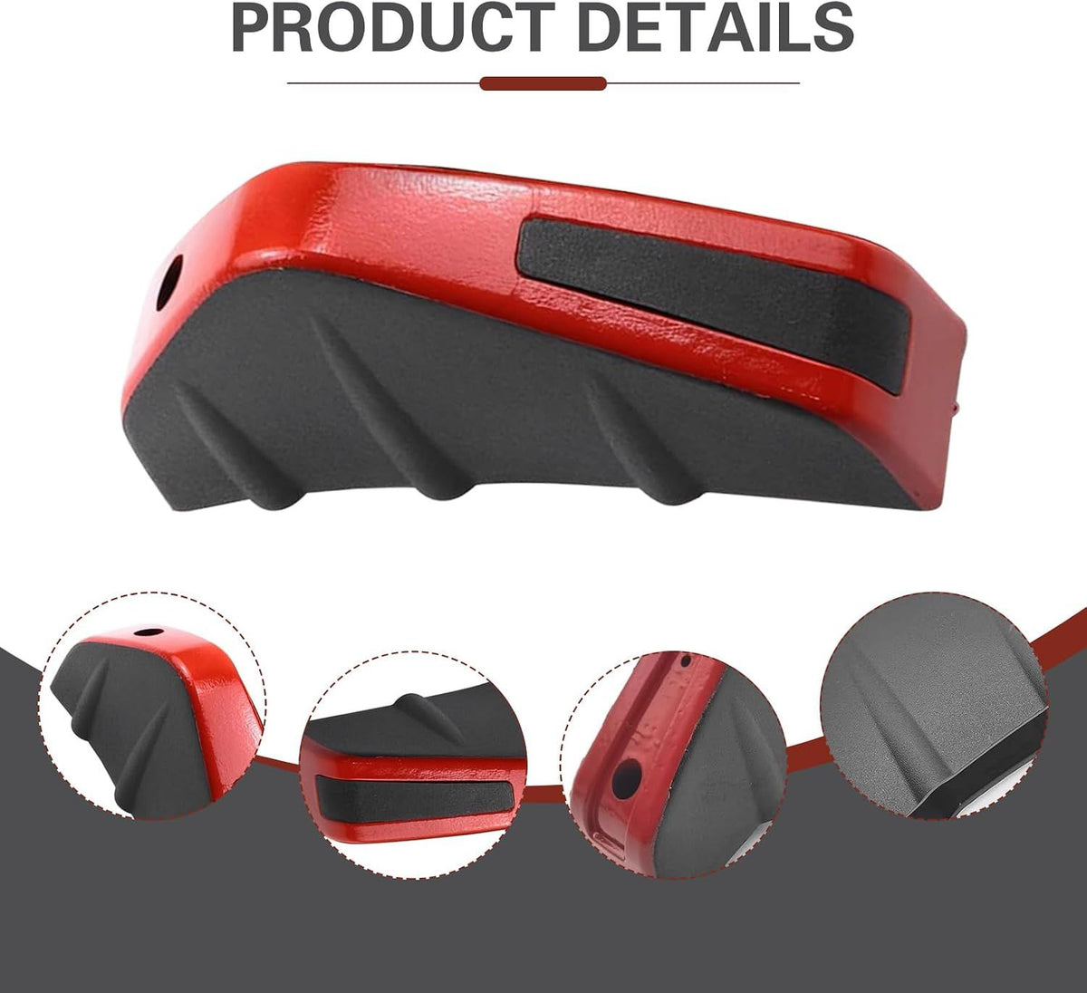 4 Piece Car Rear Bumper Diffusers, Shark Fin Decoration Spoiler, Anti-collision Airflow Buffer Device with Fixing