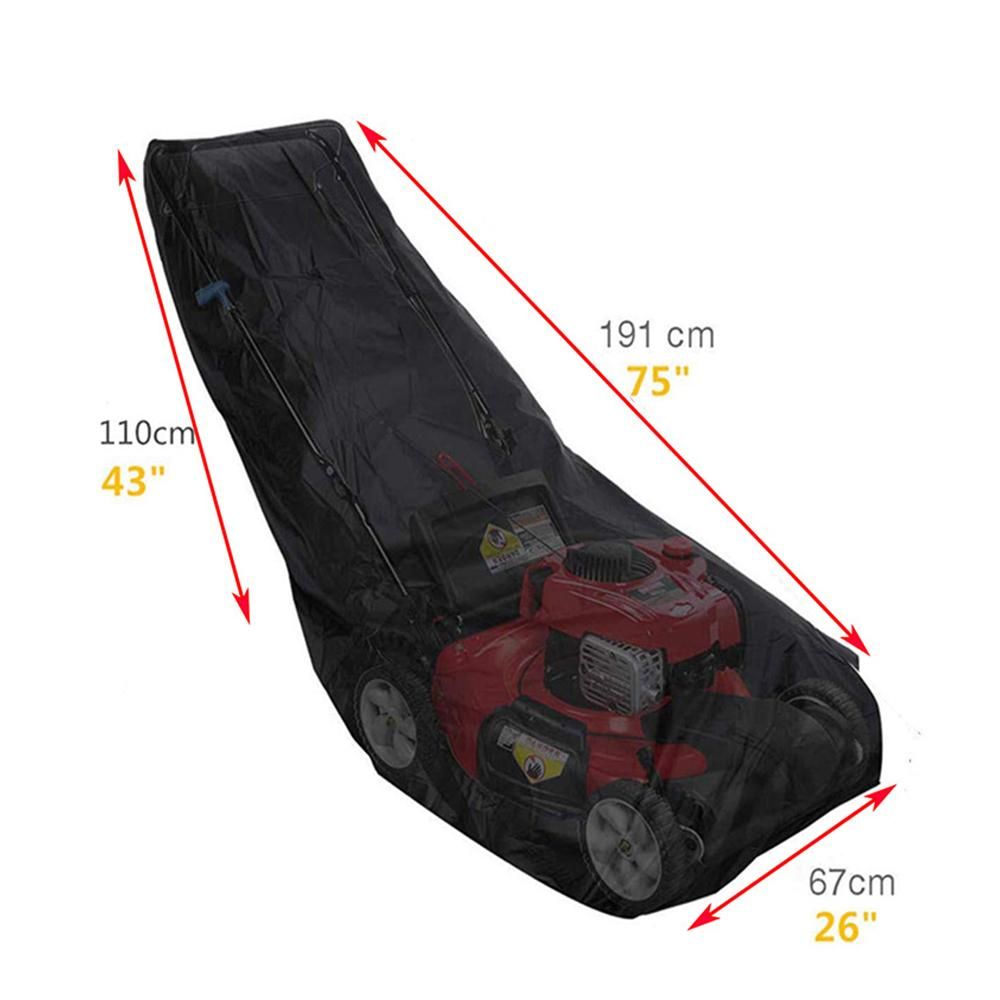 Lawn Mower Cover – 210D Oxford – Waterproof & UV Resistant – 191 × 110 × 67cm