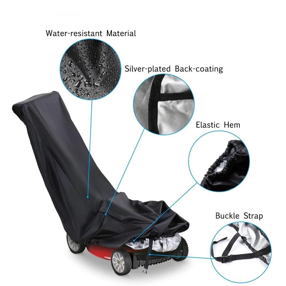 Lawn Mower Cover – 210D Oxford – Waterproof & UV Resistant – 191 × 110 × 67cm