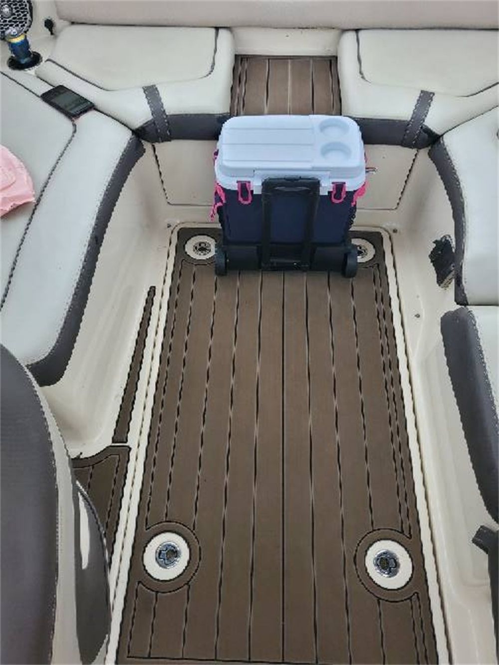 2010-2014 Yamaha 240&242 Lounger Swim Platform Cockpit Mat Boat EVA Teak Floor Pad SeaDek MarineMat Style Self