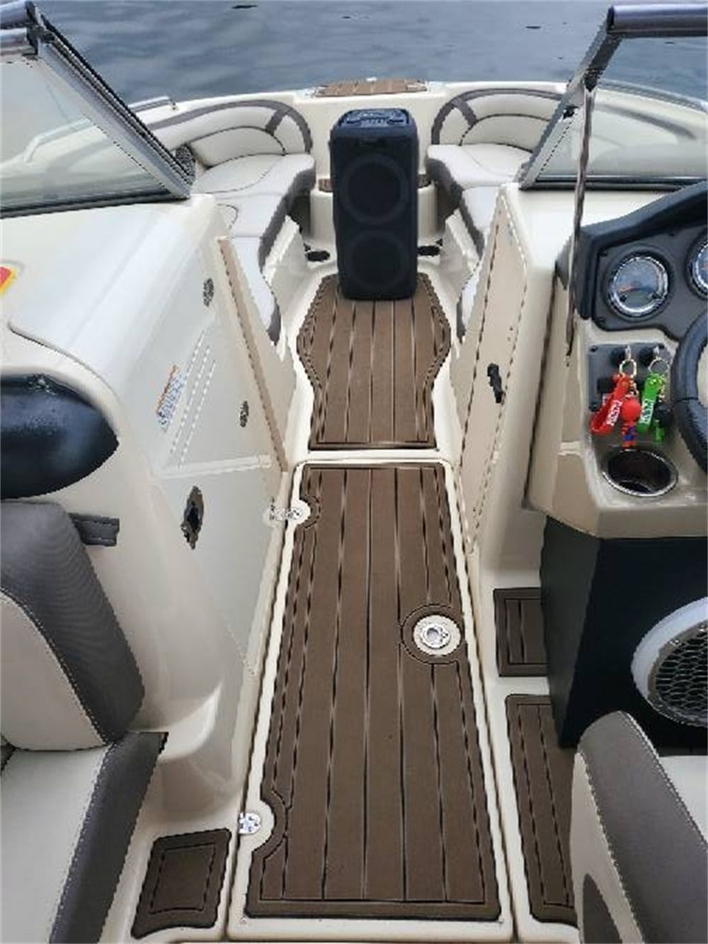 2010-2014 Yamaha 240&242 Lounger Swim Platform Cockpit Mat Boat EVA Teak Floor Pad SeaDek MarineMat Style Self