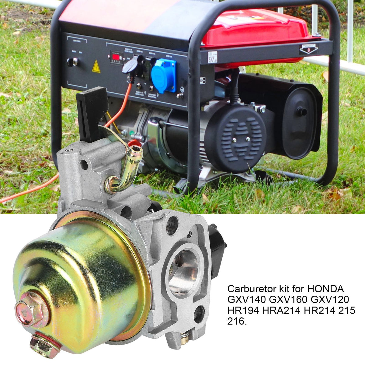 Honda GXV120 / GXV140 / GXV160 Carburettor, Fuel Filter & Line Kit