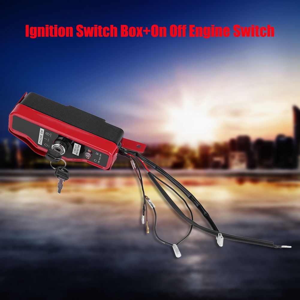 Honda GX160 / GX340 / GX390 Electric Ignition Switch Box – 2 Keys