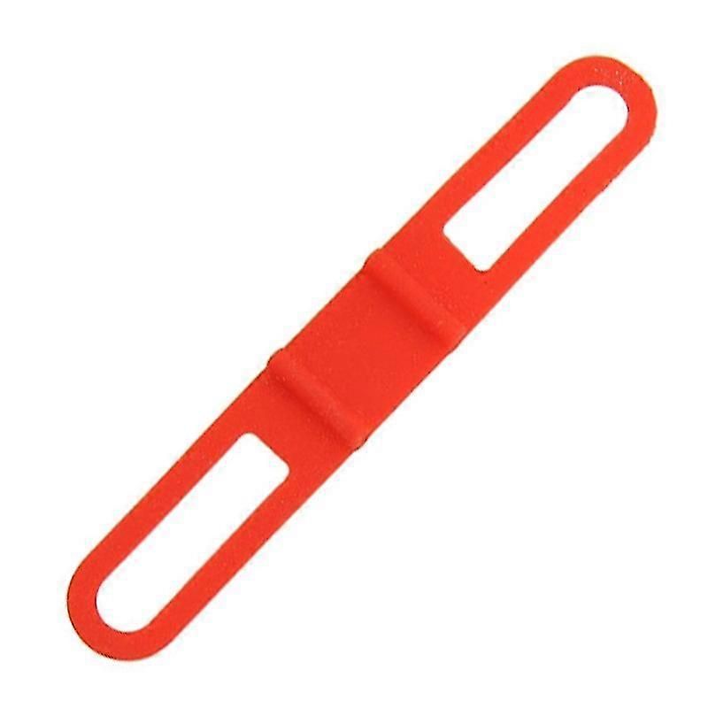 2 Piece Bicycle Silicone Band High Stretch Silicone Straps Bicycle Fixing Straps – Red