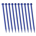 10 Piece Plastic Tent Pegs, Plastic Tent Nails for Fixing Camping Tent – Blue
