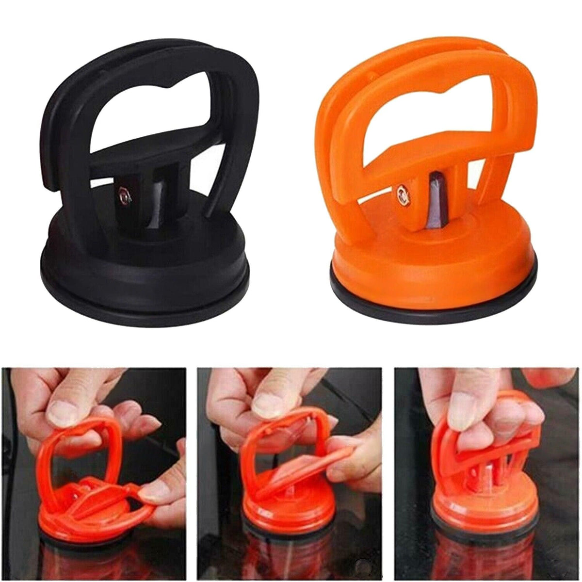 Dent Puller Car Van Bodywork Suction Cup Panel Repair Fix Removal Tool – 2 Piece Black