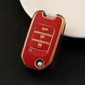 Honda Folding TPU Car Key Case – Red