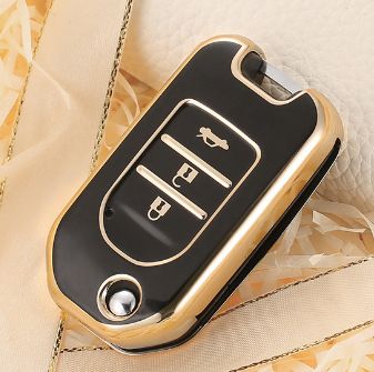 Honda Folding TPU Car Key Case – Black