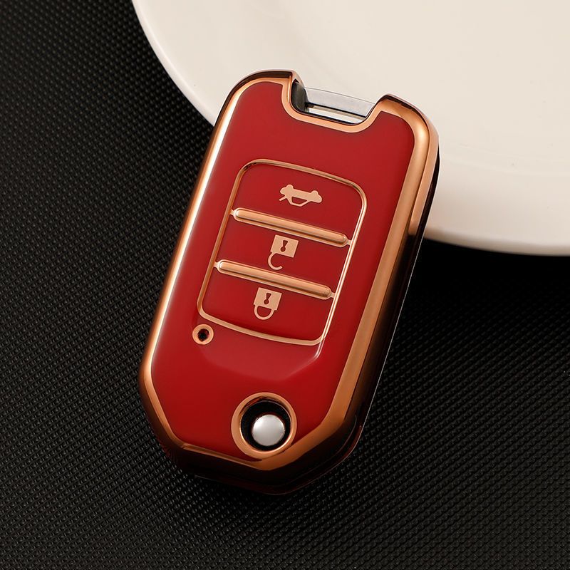 Honda Folding TPU Car Key Case – Black