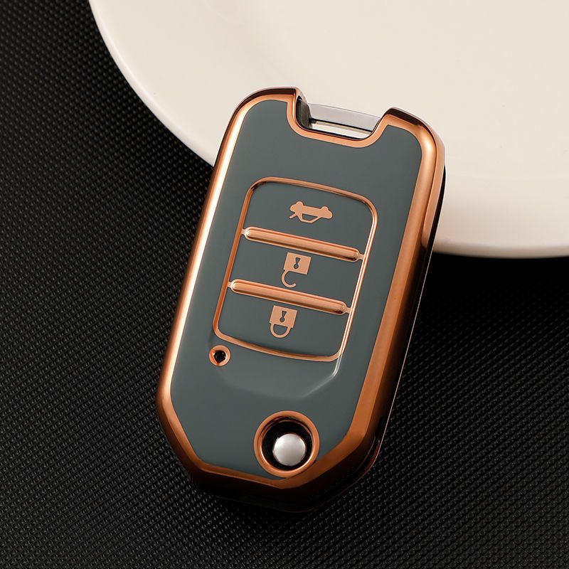 Honda Folding TPU Car Key Case – Black