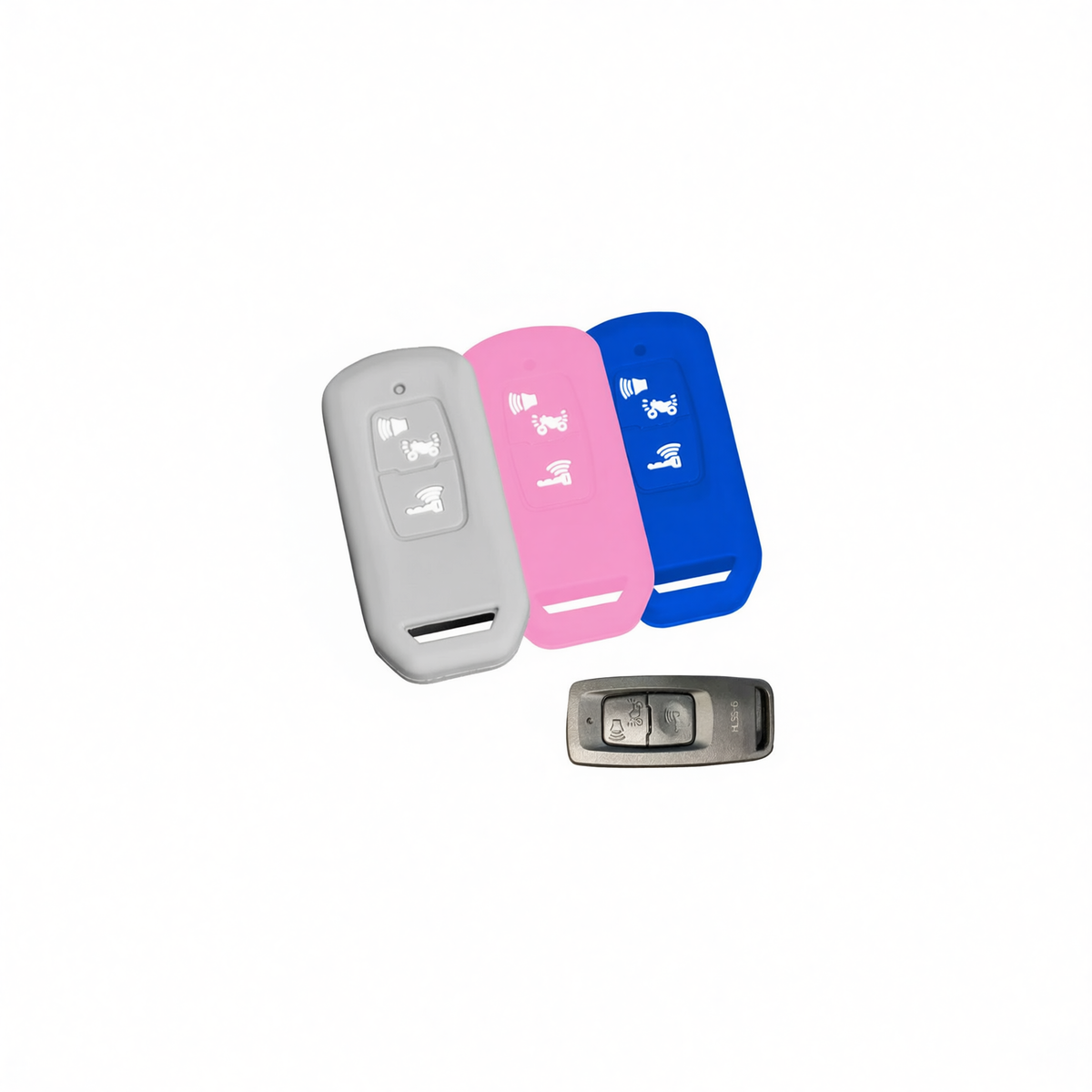 Honda PCX160 Silicone Motorcycle Key Case – Black / White