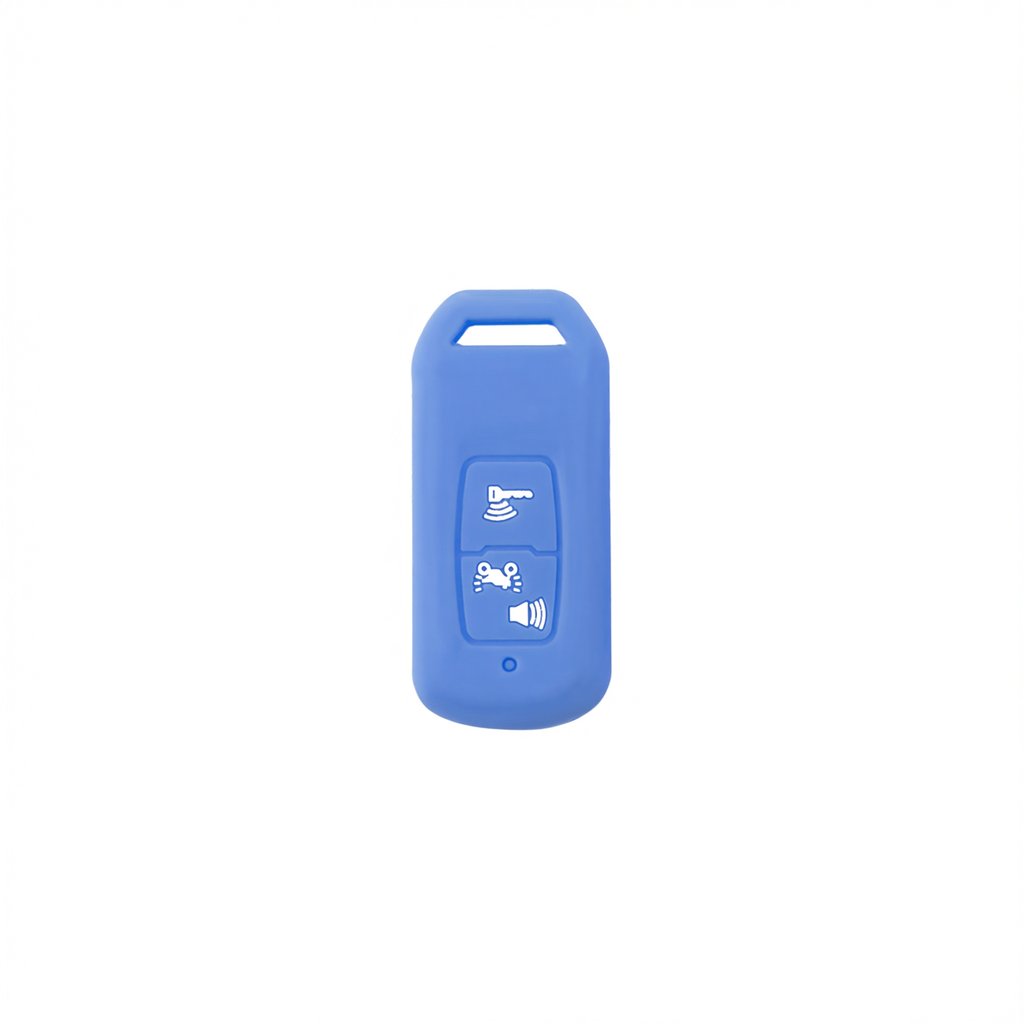 Honda PCX160 Silicone Motorcycle Key Case – Light Blue / White