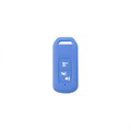 Honda PCX160 Silicone Motorcycle Key Case – Light Blue / White
