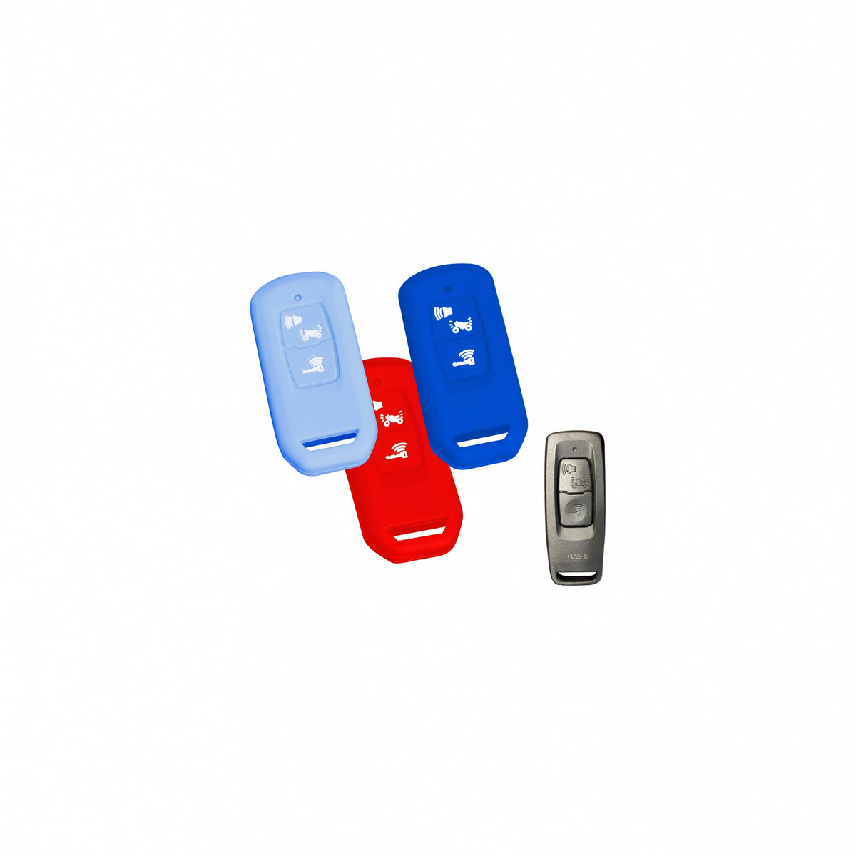 Honda PCX160 Silicone Motorcycle Key Case – Pink / White