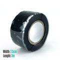 Self-Fusing Silicone Repair Tape for Waterproof Pipe Leak Sealing, Plumbing Hose Wrap, Insulation Bonding – Black