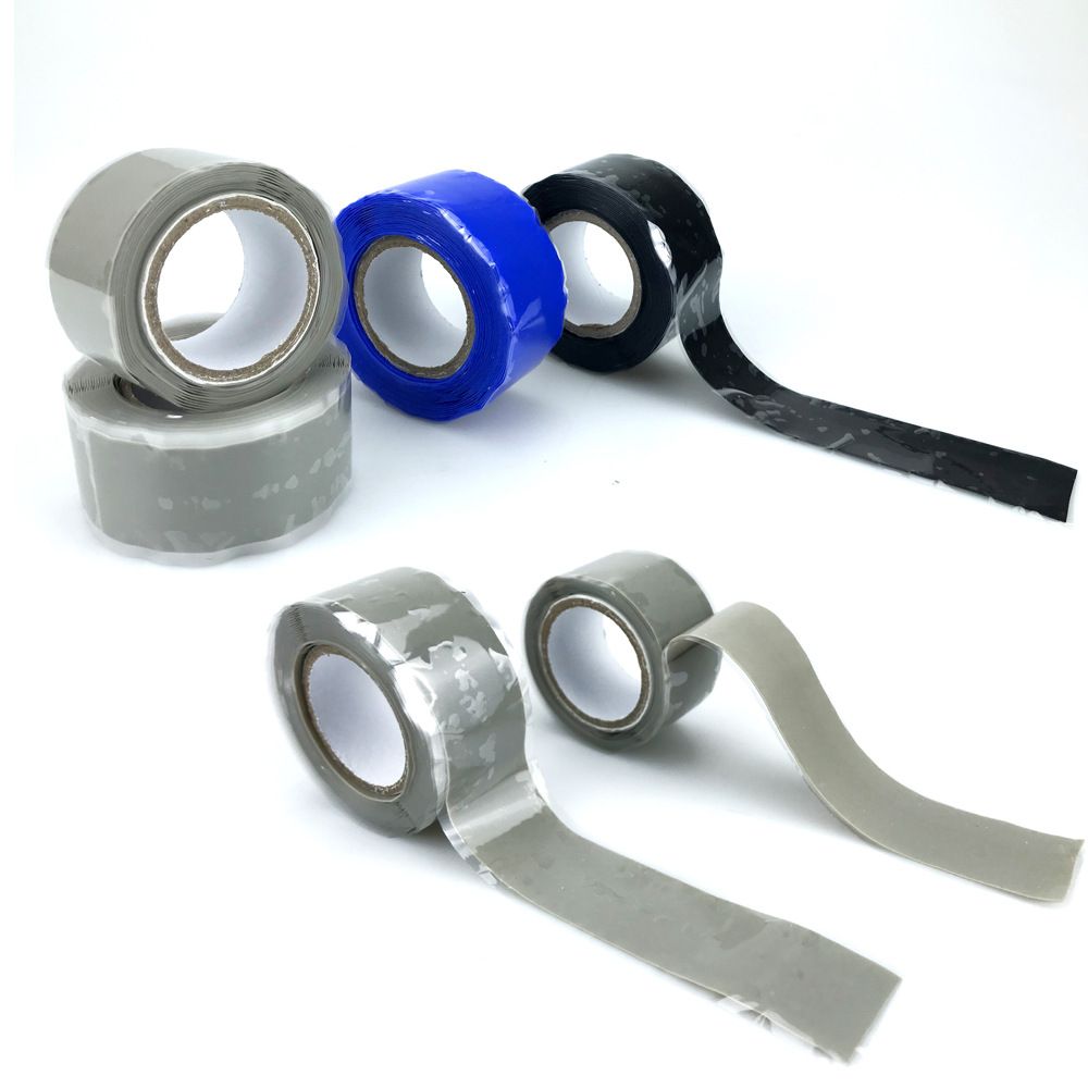 Self-Fusing Silicone Repair Tape for Waterproof Pipe Leak Sealing, Plumbing Hose Wrap, Insulation Bonding – Grey