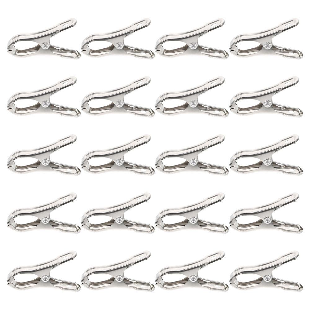Stainless Steel Sunshade Net Clips, 20 Pieces Strong Grip Outdoor Garden Fixing Accessories for Secure Installation