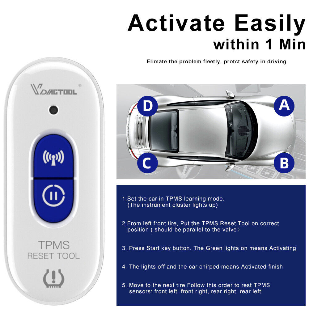 TP508 TPMS Relearn Tool for GM Tyre Pressure Reset