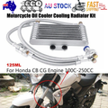125ml Motorcycle Oil Cooler Kit for Honda CB / CG 100–250cc