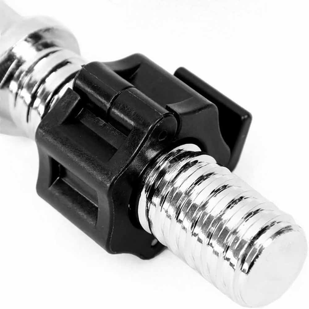 2 Piece 1in / 25mm Dumbbell Clamps Barbell Clamps Collars Clips Bar Plates Collar Clips Black