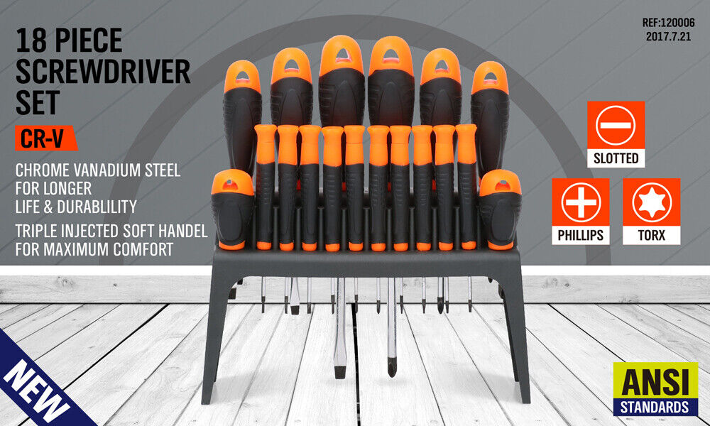 18 Piece Precision Screwdriver Set MagneticTorx Screw Driver Phone Repair PC Laptop