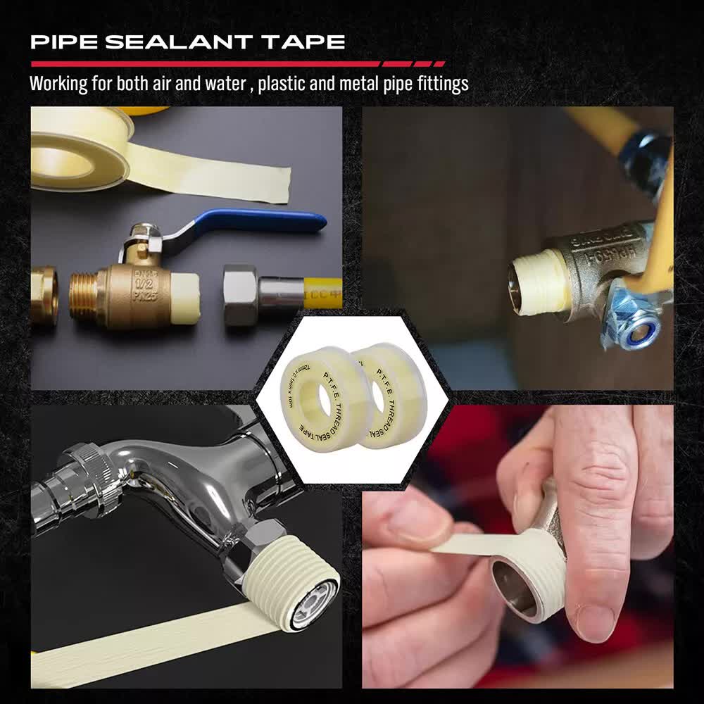 12-Piece Flare Nut Spanner Set Teflon Tape Metric & SAE Brake Line Repairing