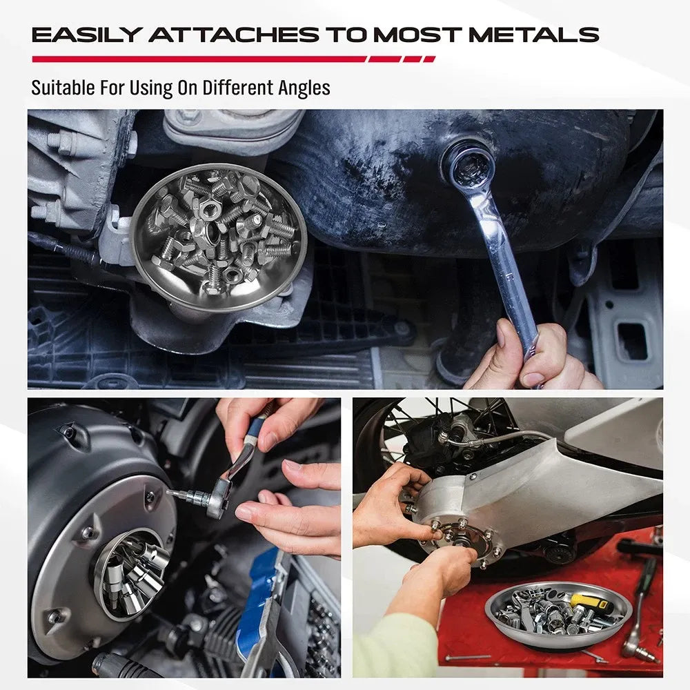 SEDY 4 Piece Magnetic Tray Pick-Up Tool Set Flexible Magnet Holder Auto Repair