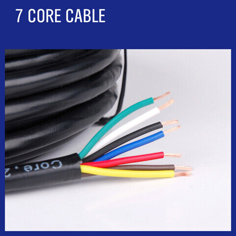 7-Core Trailer Cable – 10m – V90 PVC – Automotive, Caravan & Boat