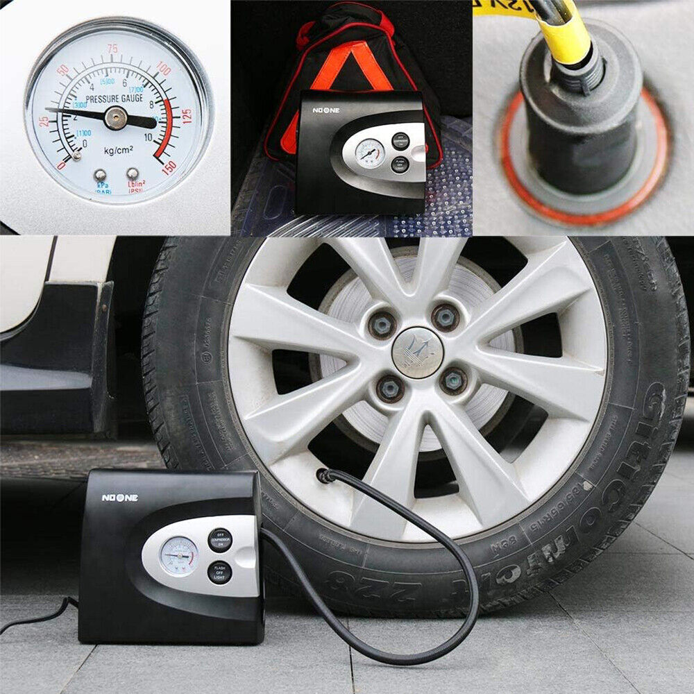 NOONE 3 IN 1 Air Compressor Tyre Inflator 12V Portable Car Tyre Inflator Pump