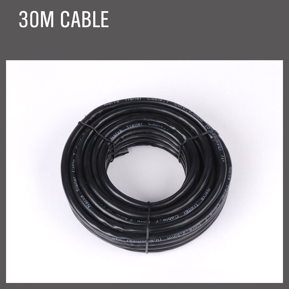 7-Core Trailer Cable – 30m – V90 PVC – Automotive, Caravan & Boat