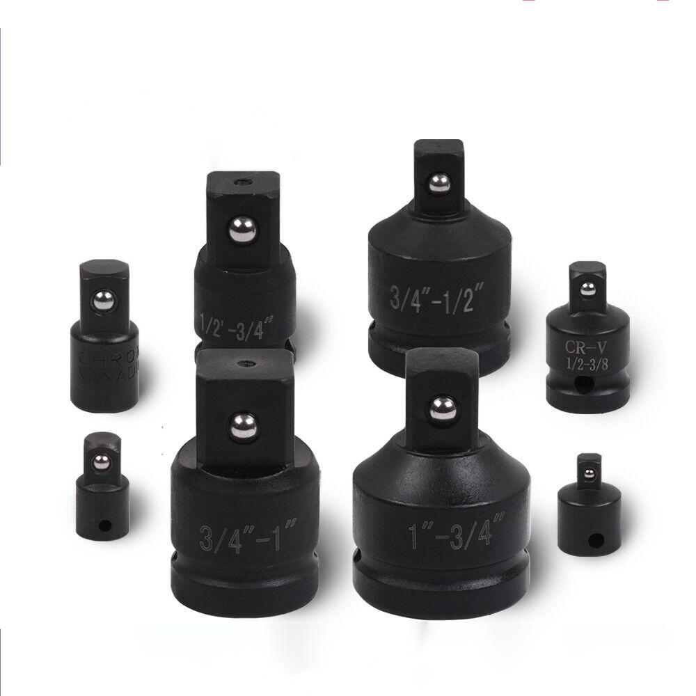 8 Piece Impact Socket Reducer Set Heavy Duty Adaptor For Ratchet Wrench With Case